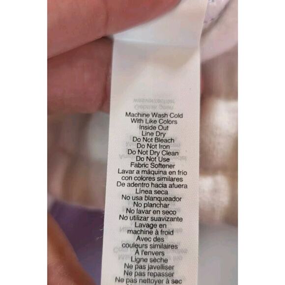 Eleven By Venus Williams Collegiate Track Pant Sz Small White Purple - Picture 10 of 10